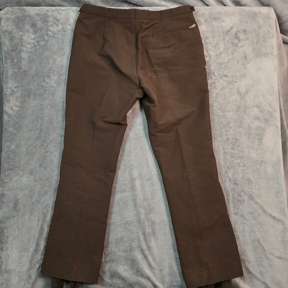 Bogner Fortiss Vintage Men Ski Pants 36 Brown Wool Blend Stirrup Western Germany - Picture 12 of 16